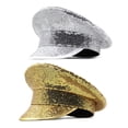 thumbnail image 2 of Yauxim Flat Cap Stage Captain Hat Mirrored Hat Surprise for Girl Boys Hat for Carnivals Music Festival, 2 of 7