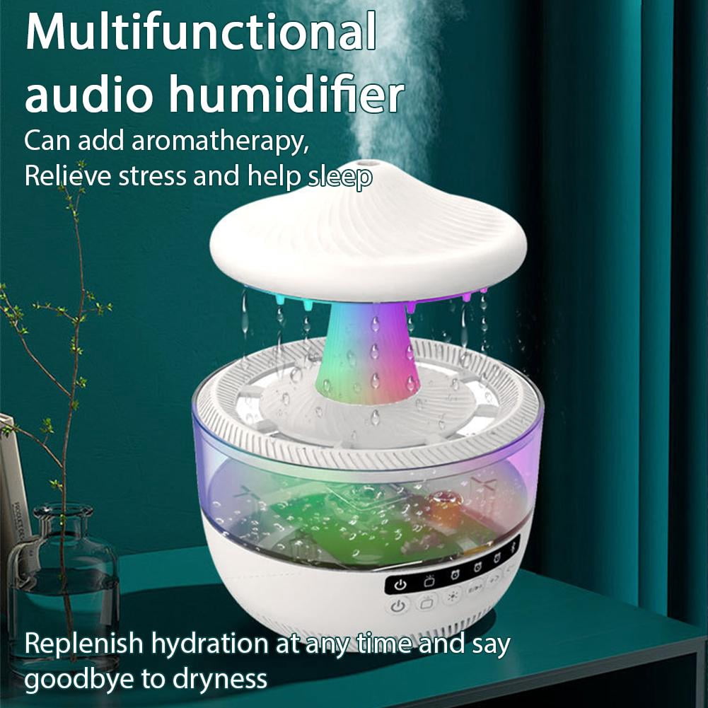 Rain Cloud Humidifier Ultrasonic Mist Maker Fog Generator Aroma Lamp for Oils Diffuser for Home Power