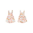 thumbnail image 2 of Suealasg Little Girl Jumpsuit 1T 2T 3T 4T 5T 6T Kids Girls Sleeveless Strawberry Flower Print Spaghetti Strap Denim Romper Overalls Toddler Girls Summer Clothes, 2 of 9