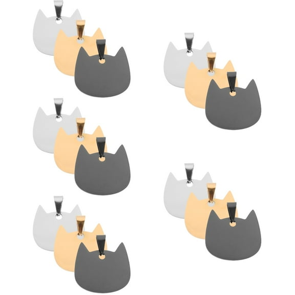 5 Pieces Dog Collar Tag Ring Name Clip Pet ID Identification