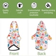 thumbnail image 5 of Bingfone Floral Ditsy Dog Clothes Hoodie, Pet Winter Coat,Puppy Sweatshirts For Small Dogs Boy Girl,Suitable For All Breeds-Large, 5 of 8