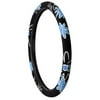 Blue Flower Steering Wheel Cover