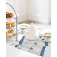 thumbnail image 4 of Blue Coastal Kitchen Dish Towels for Drying Dishes Set of 4, Vintage Ocean Nautical Starfish Coral Striped Waffle Weave Microfiber Hand Tea Bathroom Towels Quick Dry & Absorbent Towel 12x12, 4 of 7