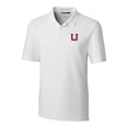thumbnail image 2 of Men's Cutter & Buck White Utah Utes Logo Big & Tall Forge Stretch Polo, 2 of 3