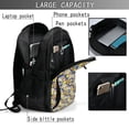 thumbnail image 4 of Fuzoiu Sicilian Style Print USB Backpack with Charging Port,Laptop Backpack,Business Travel Durable Laptops Backpack, for School, Work, Travel & Outdoor Activities, 4 of 7