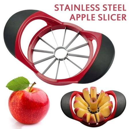 

4 Pack Apple Slicer Stainless Steel Divider - Sharp/Safe/Durable 12-Blade Oversized Fruit Core Remover For Apples Pears Potatoes and More Sale 5111