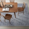 thumbnail image 6 of World Rug Gallery Medallion Boho Machine Washable 6'6"x9' Blue Area Rug, 6 of 8