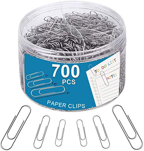Silver Paper Clips 450 Pack,Medium and Jumbo Paper Clip,Durable and Rustproof,Suitable for Paperwork Paper Clips Small Durable Rustproof Paper Holder Letter Holder Great for Home School and Office 