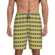 thumbnail image 1 of Balery Mardi Gras Purple Yellow Plaid Pantalones cortos de pijama de punto de algodón para hombre con cinturilla y bolsillos-3X-Large, 1 of 6