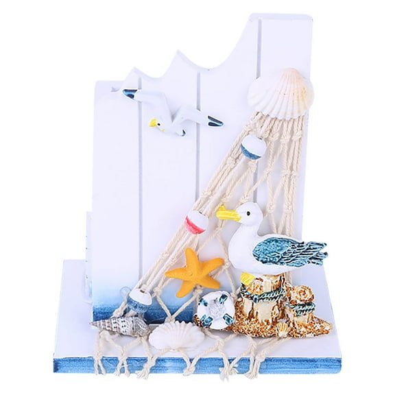 Pen Holder Wooden Nautical Decoration Helmsman Decor Pencil Holder Organizer for Home Office Desktop Nautical Favors, A