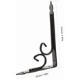 thumbnail image 2 of Woeilo 2Pcs Floating Shelf Brackets Wall Mounted Corner Brackets for Home DIY Projects Sturdy Support for Kitchen Garage Bathroom Black, 2 of 5