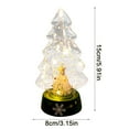 thumbnail image 2 of AUDeals ‌Glass Christmas Tree Ornaments Illuminated Night Lights for Home Decor Tabletop Holiday Decorations Christmas Tree Pendant Festive Indoor Outdoor Xmas Decor‌, 2 of 3