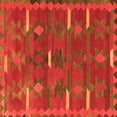 thumbnail image 1 of Ahgly Company Indoor Square Southwestern Orange Country Area Rugs, 3' Square, 1 of 1
