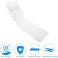 thumbnail image 4 of Sanmadrola Full Body Bath Pillow Luxury Slip Resistant Waterproof Bathtub Head Neck Support Quick-Drying Spa Pillow for Tub Bathtub Pillow with Soft PVC, Bath Bed with Suction Cups, 4 of 9