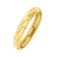 thumbnail image 3 of Ross-Simons Italian 14kt Yellow Gold Diamond-Cut Ring, Women's, Adult, 3 of 5