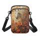 thumbnail image 2 of Bolso Bandolera con Correa de Hombro Ajustable, Ligero, de Poliéster, para Viaje, con Estampado de Caballos, Compartimentos Divididos para Un Almacenamiento Organizado, Uso Diario Informal, Escuela y, 2 of 6