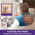 thumbnail image 4 of KEKOY Heating Pad for Back and Shoulder Pain Relief, Extra Large Electric Heat Pad 24"x37", Fast Heating for Neck , Auto Shut-off & Machine Washable, Blue, 4 of 13