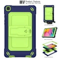 thumbnail image 7 of Shockproof Case for Galaxy Tab A 8.0 inch, Heavy Duty Stand Anti Scratch Drop-Proof Protection Kids Case with Hand Shoulder Strap for Galaxy Tab A 8.0 2019 Release SM-T290/T295/T297,Navyblue & Olivine, 7 of 7