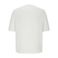 thumbnail image 4 of ZCFZJW Men's T Shirt Short Sleeve Crew Neck Athletic Workout T-Shirt Casual Summer Classic Basic Cotton Tee Shirts Tops White XXXL, 4 of 5
