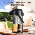 thumbnail image 4 of Dispensador de bebidas calientes de acero inoxidable Gezoss Coffee Carafe, 1,9 L, 4 of 8