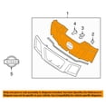 thumbnail image 3 of For 05 06 07 08 Xterra Front Face Bar Grille Assembly Silver Shell w/Gray Insert, 3 of 5