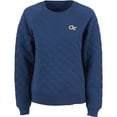 thumbnail image 2 of Women's Boxercraft Navy Georgia Tech Yellow Jackets Quilted Pullover Sweatshirt, 2 of 3
