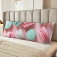 thumbnail image 2 of Naloa Pastel Macarons Delight Body Pillow Cover, Pillowcases with Hidden Zipper Breathable Long Pillow Case (Pillows are not included,20x54 inch), 2 of 7