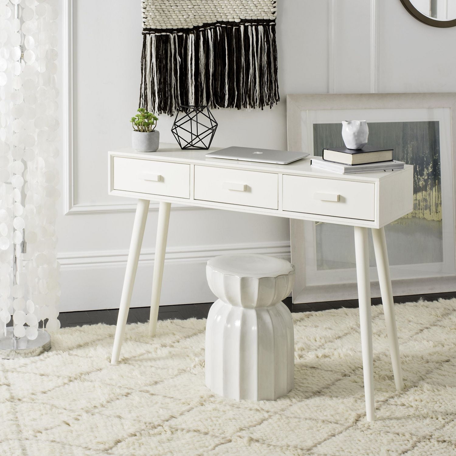 Safavieh Albus 3 Drawer Modern Solid Console Table