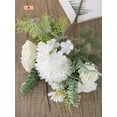 thumbnail image 5 of 1pc Plastic Artificial Flower Bouquet, Artificial Flower Bundle For Wedding, Home Decor, 5 of 5