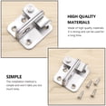 thumbnail image 3 of MasteelfCA 2 Sets Stainless Steel Sliding Latch Durable Gate Latch Safety Door Lock, 3 of 7