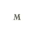 thumbnail image 2 of Deltana RL4M-15A 4" Residential Letter M in Antique Nickel, 2 of 2