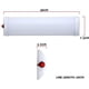 thumbnail image 4 of Luz interior de coche de 12V, lámpara de barra de banda LED, caravana de autobús con interruptor de marcha/arrêt, luminaria de trabajo Van Camion Camper Bateau Plafonnier (10x4 LED)(12v), 4 of 5