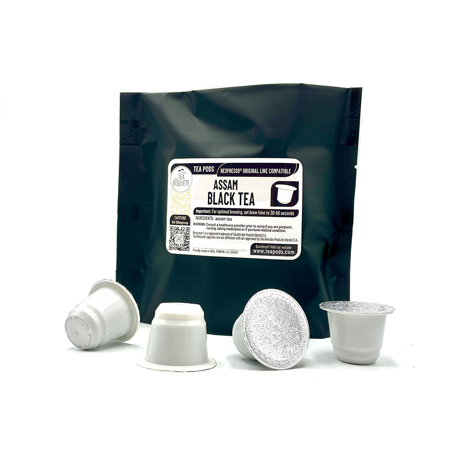 Assam tea Nespresso ® compatible, tea pods for nespresso OriginalLine brewers, black tea capsules for coffee machines (BY REQUEST)
