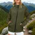 thumbnail image 2 of Womens Rain Jacket Waterproof Outdoor Hiking Raincoat Women Lined Rain Jacket Lightweight Hooded Jackets Trench Coats Rain Coats for Women, 2 of 7
