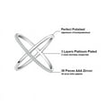 thumbnail image 6 of Infinity Ring for Women Crisscross Micro Pave Cz Gold Plated Ginger Lyne Collection, 6 of 6