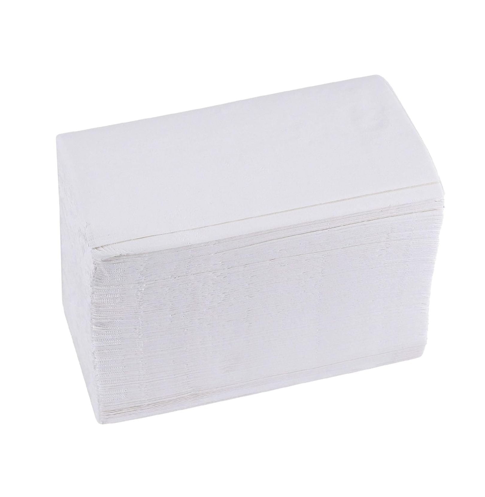 JollyPack 2000 Count White Paper Napkins - 1-Ply 6.5 x 6.5