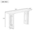 thumbnail image 5 of 59" Console Table,Wooden Sofa Table Entryway Table with Distinctive Round Hollow Legs for Hallway, Entrance, Living Room, Bedroom,Black, 5 of 7