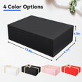 thumbnail image 3 of Caja de regalo negra, cajas de regalo grandes con tapa magnética, cinta, cajas plegables para embalaje de regalo, día de la madre, Navidad, 3 of 4