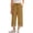 Black, variant on Pants for Girls High Waist Culottes with Side Pockets Striped Cropped Wide Leg Casual Summer Trousers Playwear Khaki 130