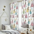 thumbnail image 5 of Blackout Kids Curtains,Pastel Princess Castle Pattern Childrens Insulated Curtains Set Of 2,Bedroom Essentials,Toddler Room Decor 52"x84", 5 of 5