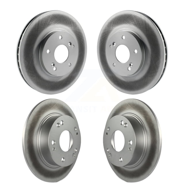 Genius Front Rear Coated Disc Brake Rotors Kit for Car Honda Accord Acura TSX KG-100893