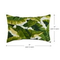 thumbnail image 4 of Palm Leaves White 19 x 12 in. Outdoor Rectangle Throw Pillow (Set of 2) by Greendale Home Fashions, 4 of 7