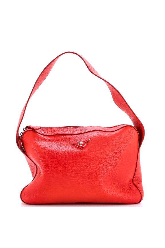 Pre-Owned Top Zip Shoulder Bag Vitello Daino Medium By Rebag