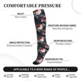 thumbnail image 3 of Bixox Watercolor Floral Print Compression Socks,Compression Socks Women & Men Circulation for Medical,Running,Athletic, 3 of 7