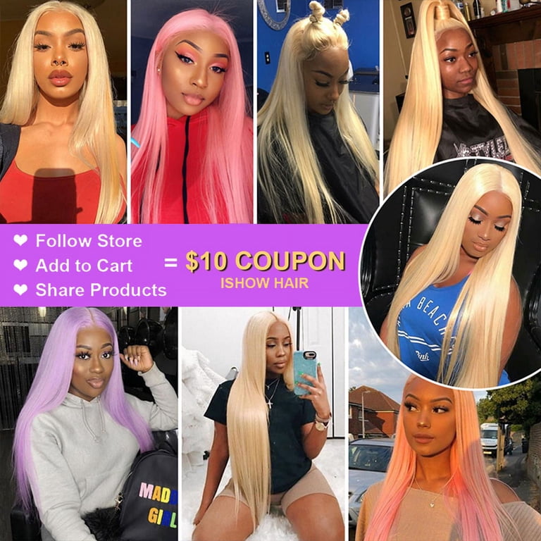 Blonde Beauty Virgin Human LaceFront Wig 22-24 inc 22 Inch Blonde Lace Front Wig Human Hair Bone Straight Human  main image 4