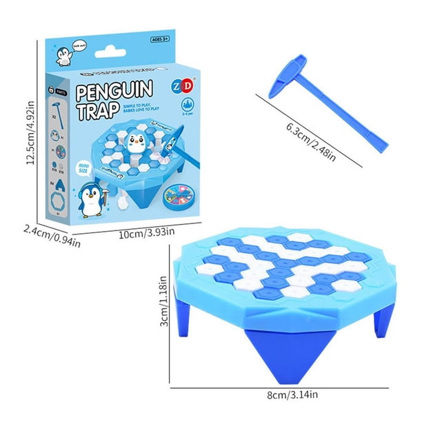 Juego De Pingüino Golpeando Hielo – Juguete De Mesa Interactivo De ABS, Mejora La Coordinación, Regalo Familiar