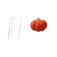 thumbnail image 1 of Mesita De Noche Minimalista De Acrílico Con Cojín De Felpa De Calabaza, Moderna Mesita De Noche Y Cojín Decorativo Para Sofá, Para Sala De Estar Y Dormitorio., 1 of 8