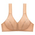 thumbnail image 1 of Sujetador sin aros y cierre frontal fácil de colocar para mujer de hoksml, sujetador deportivo de talla grande con cierre frontal, espalda de belleza, cobertura total, cómodo y fácil de cerrar, corsé, 1 of 8