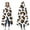 Black and Orange, variant on Wearable Blanket,Black and White Leopard Pattern Hooded Wearable Flannel Blanket for Adults & Teens,Winter Poncho Shawl Wrap Cape Cozy Anti-Pill,60"x80"