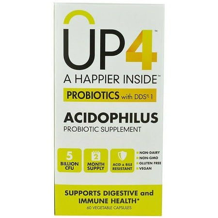 UAS Life Sciences UP4 Acidophilus Probiotic, Vegetable Capsules, 60 CT